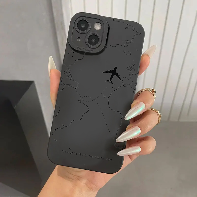 Samsung Galaxy A55 - أغطية هواتف بتصميم مسارات الطائرات المستوحاة