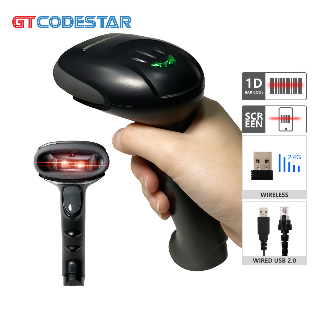 Barcode Scanner Wireless - GTCODESTAR ماسح الباركود اللاسلكي عالي الدقة