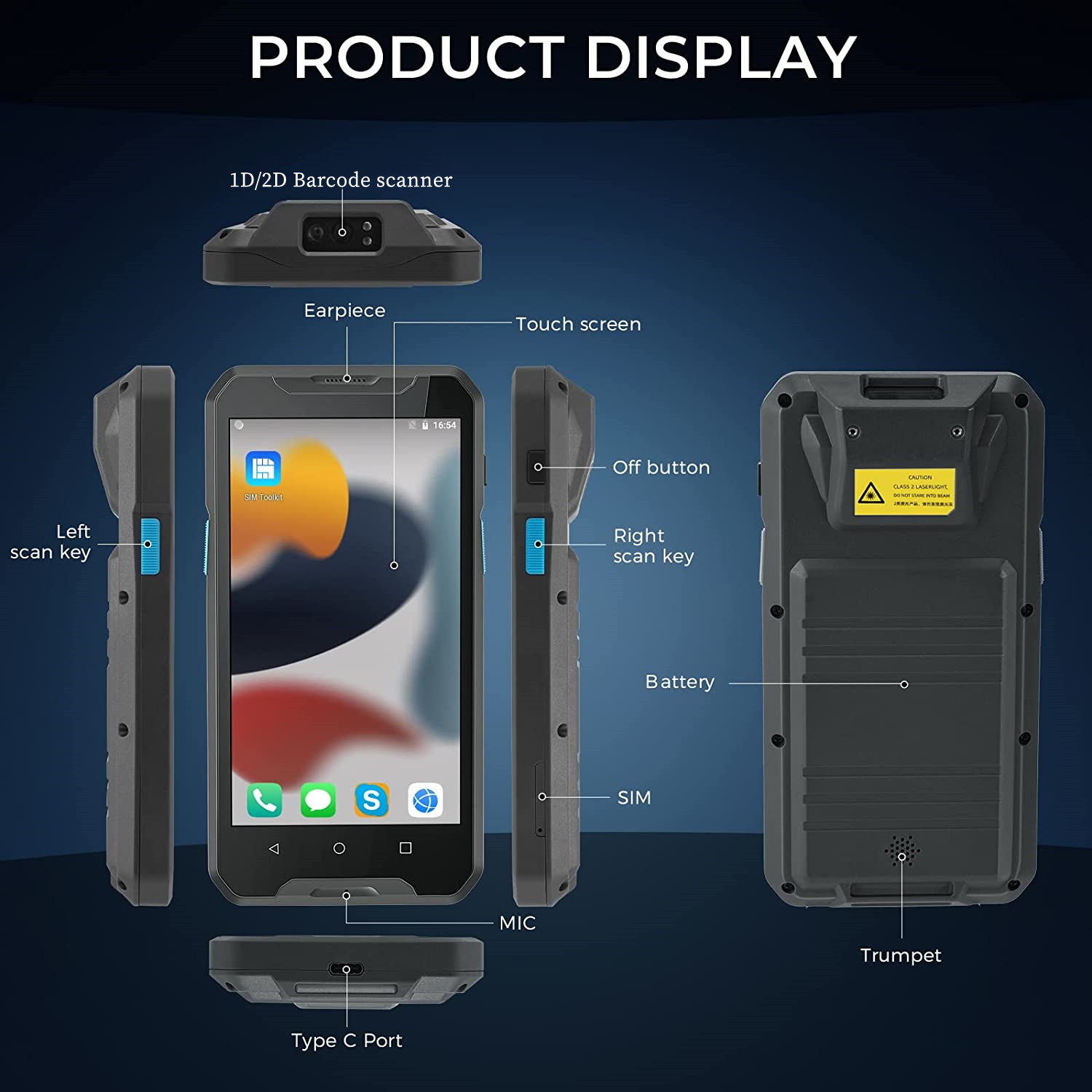 جهاز محمول متين يعمل بنظام أند - مراجعة Barcode Scanner Wireless وسعره