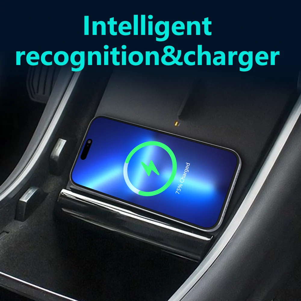 شاحن سيارة لاسلكي ل تسلا موديل - مراجعة Wireless Phone Charger Pad وسعره