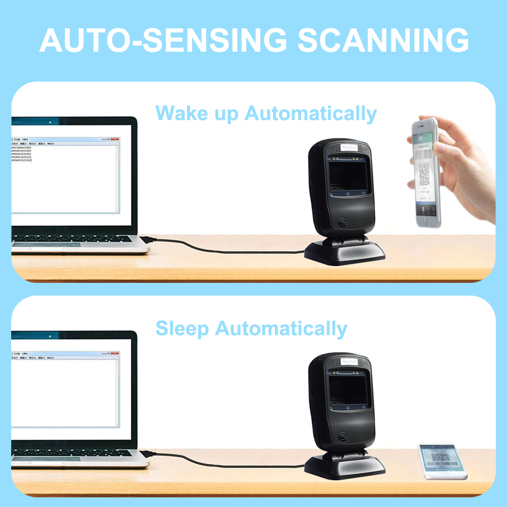 ماسح ضوئي لاسلكي مكتبي لقراءة  - مراجعة Barcode Scanner Wireless وسعره