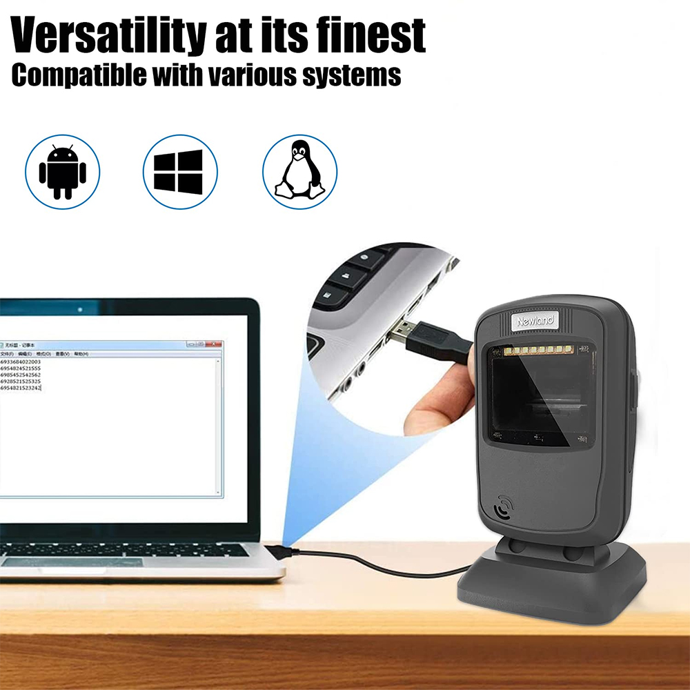 ماسح ضوئي لاسلكي مكتبي لقراءة  - مراجعة Barcode Scanner Wireless وسعره