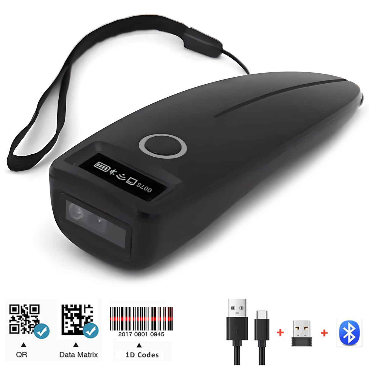 ماسح الباركود اللاسلكي 1D 2D Q - مراجعة Barcode Scanner Wireless وسعره