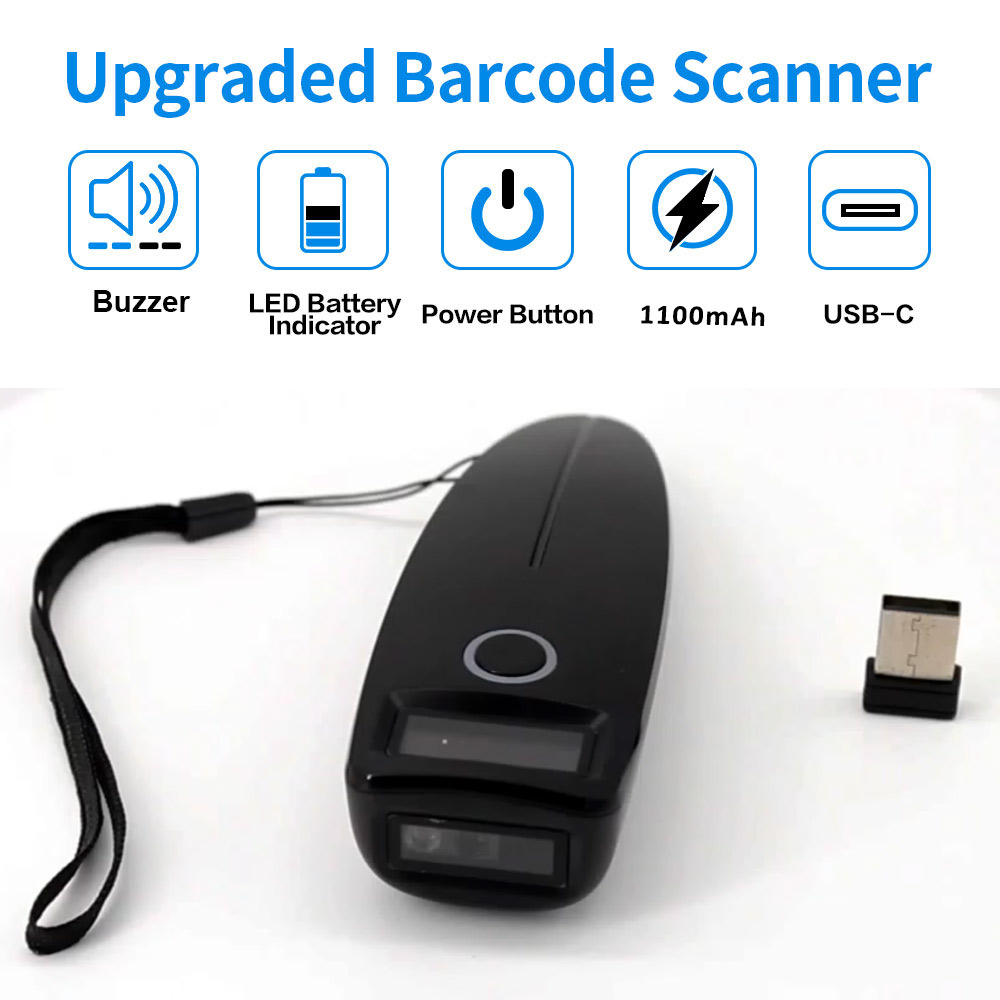 ماسح الباركود اللاسلكي 1D 2D Q - مراجعة Barcode Scanner Wireless وسعره
