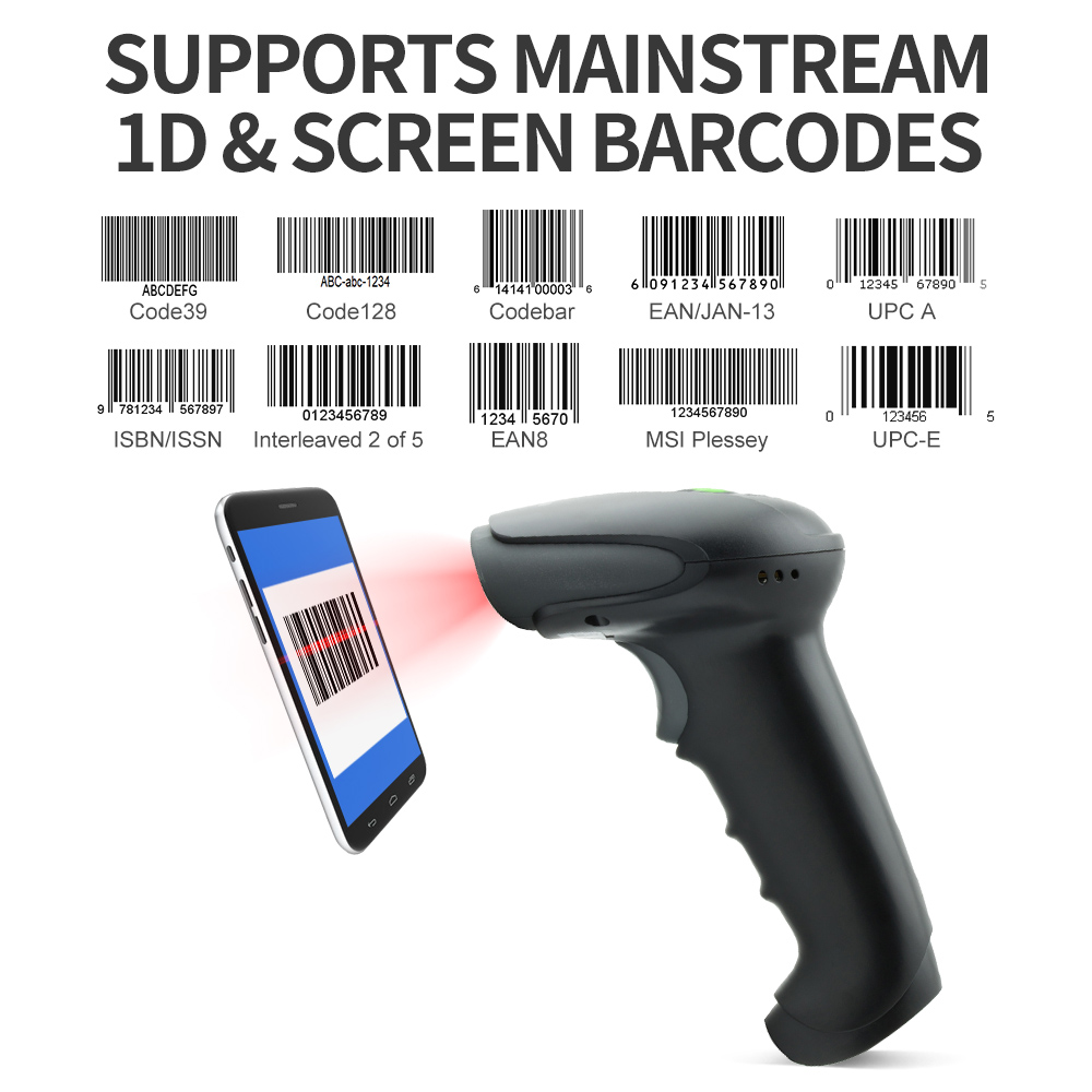GTCODESTAR ماسح الباركود اللاس - مراجعة Barcode Scanner Wireless وسعره