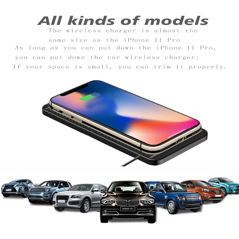 وسادة شاحن سيارة لاسلكية بقدرة - مراجعة Wireless Phone Charger Pad وسعره