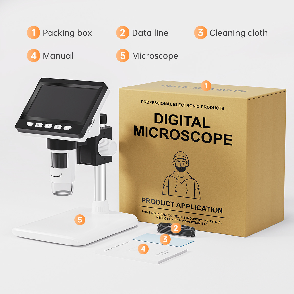 مجهر إلكتروني رقمي محمول يعمل  - مراجعة Usb Microscope Digital وسعره