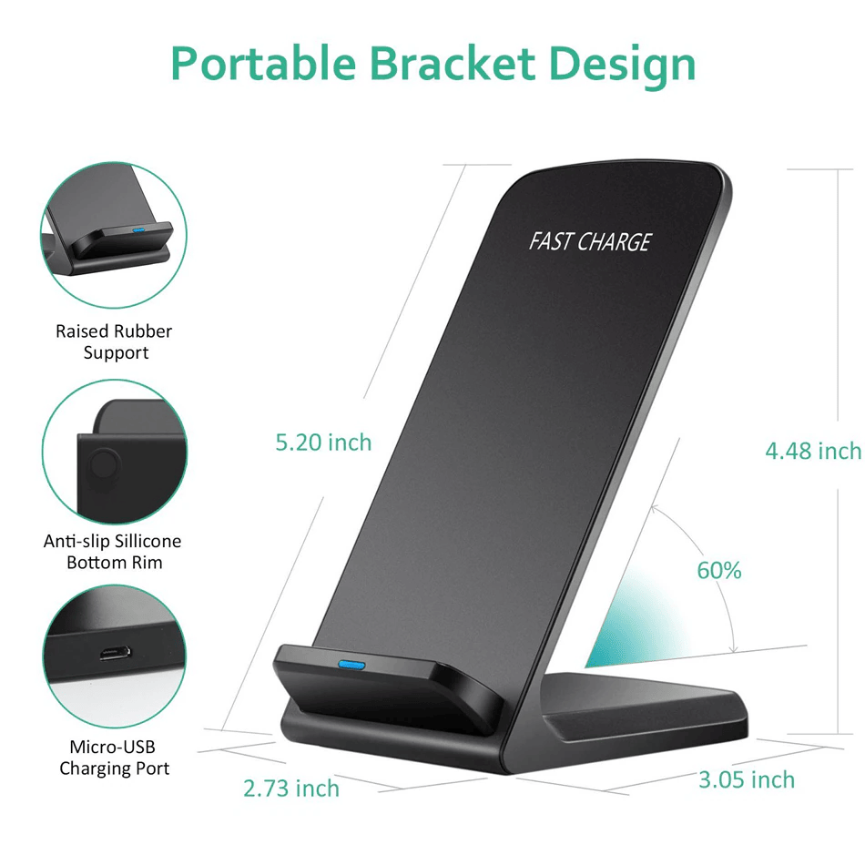 شاحن لاسلكي سريع بتقنية Qi مع  - مراجعة Wireless Phone Charger Pad وسعره