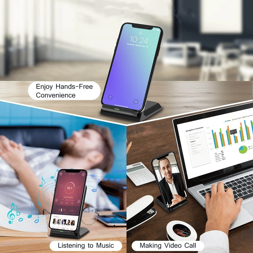 شاحن لاسلكي سريع بتقنية Qi مع  - مراجعة Wireless Phone Charger Pad وسعره