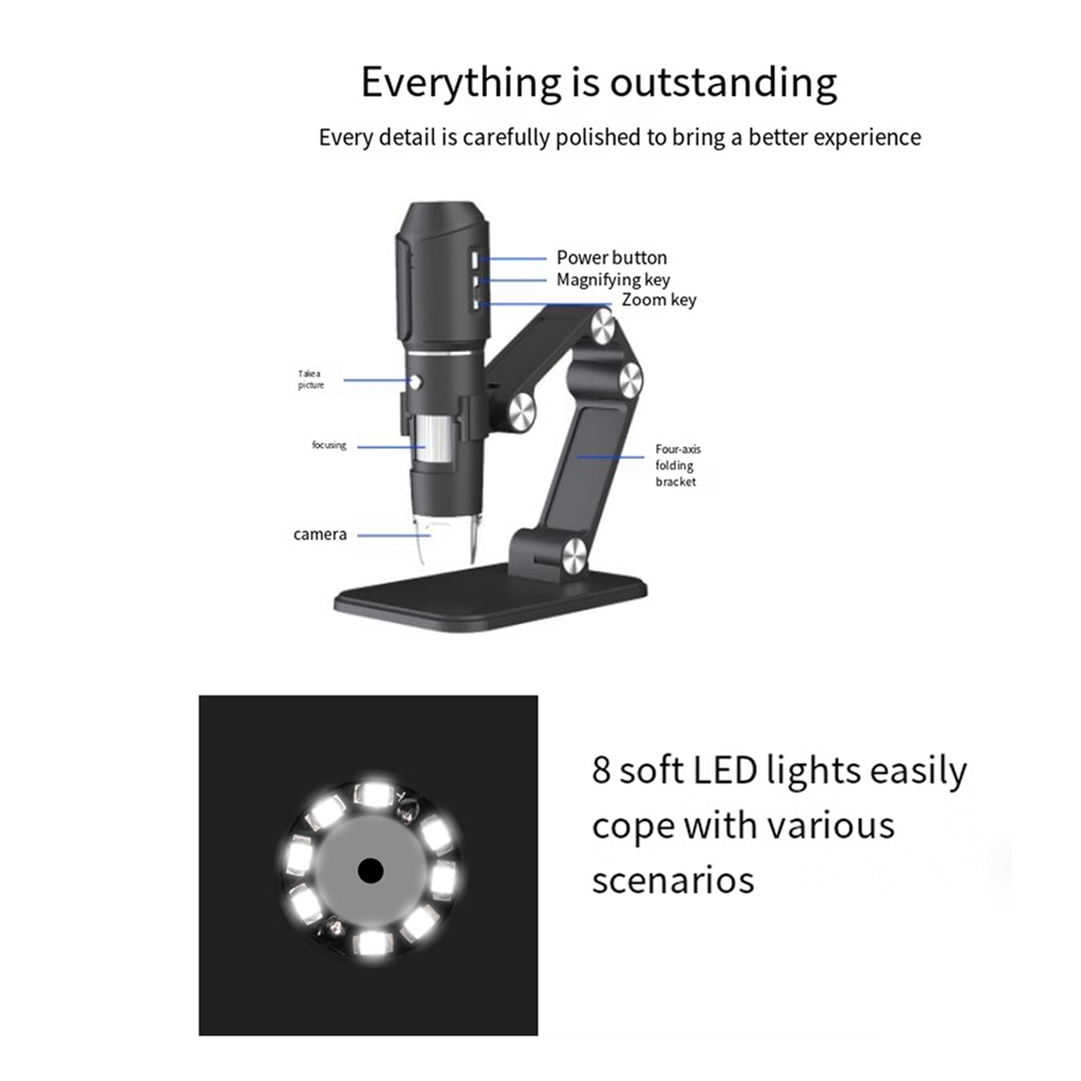 مجهر لاسلكي A06K، مجهر واي فاي - مراجعة Usb Microscope Digital وسعره