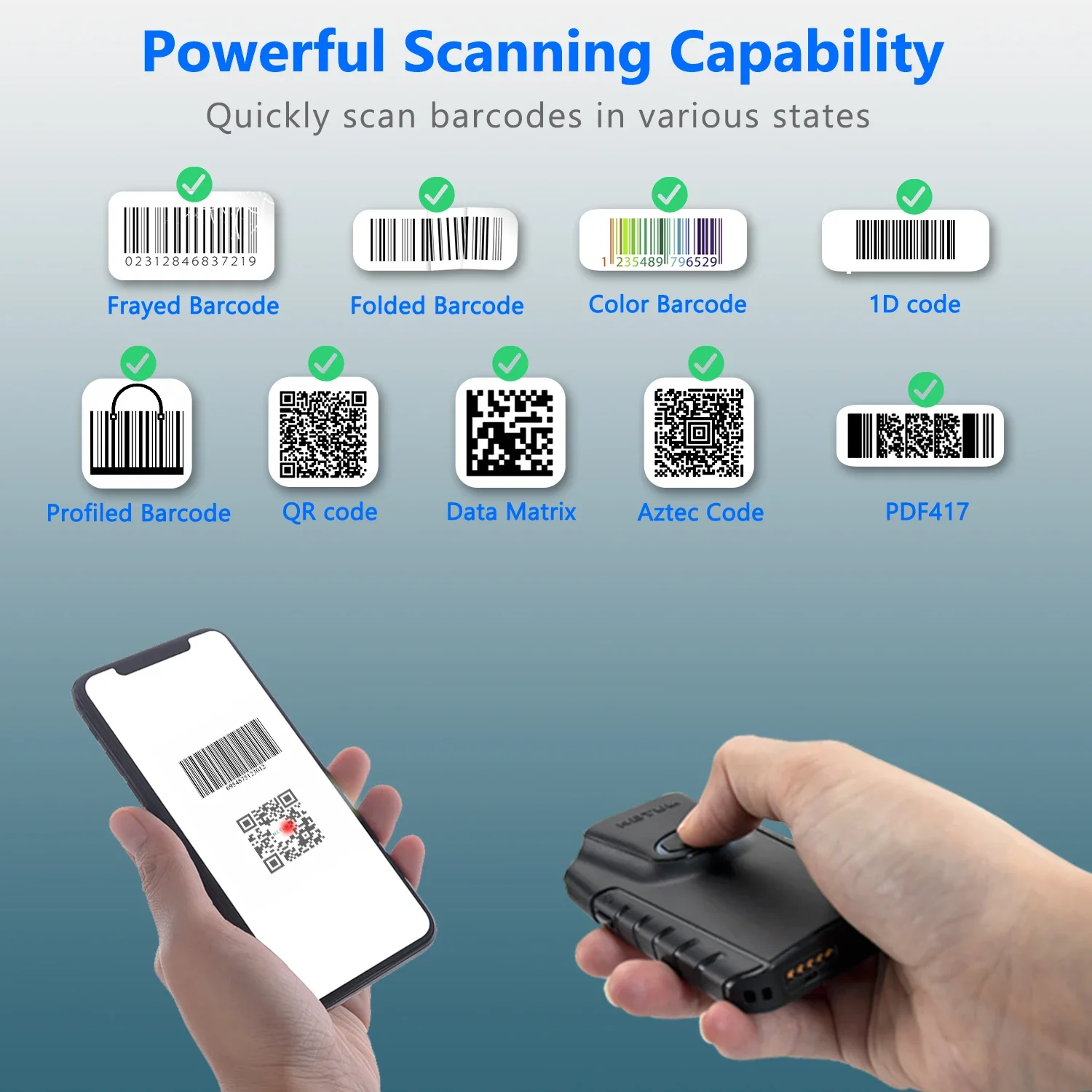 قارئ رمز الاستجابة السريعة Net - مراجعة Barcode Scanner Wireless وسعره