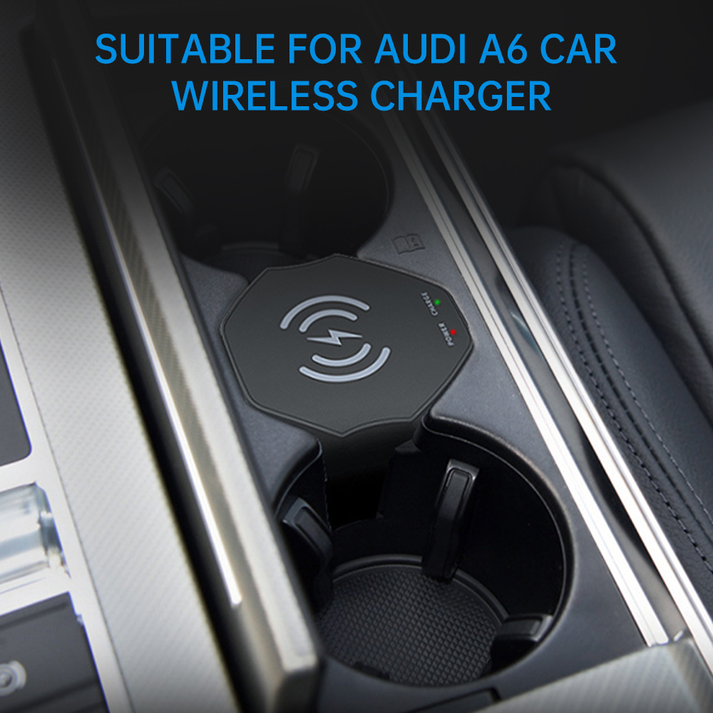 15 واط سيارة شاحن لاسلكي لأودي - مراجعة Wireless Phone Charger Pad وسعره